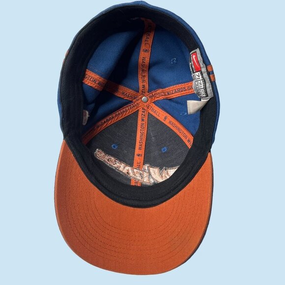 Washington Wizards‎ Hat Cap Fitted Mens L Blue Orange NBA Basketball Adjustable - Picture 7 of 10